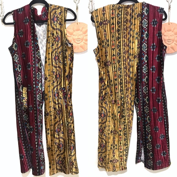 Dor Dor Couture Jackets & Blazers - Dor Dor Couture Boho Floral velvet Kimono Vest